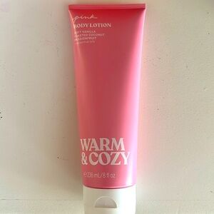 Brand new pink body, lotion, warm, and cozy!
